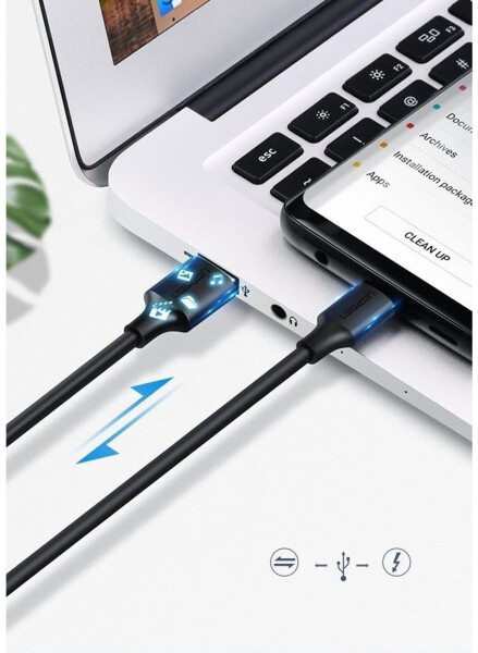 Ugreen USB-Typ-C-Kabel 50cm, schwarz (60115), Bild 5