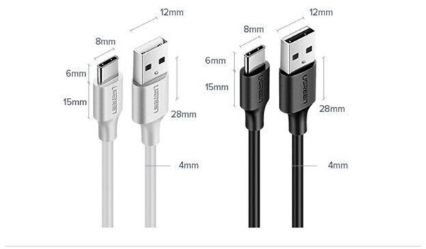Ugreen USB-Typ-C-Kabel 50cm, schwarz (60115), Bild 10