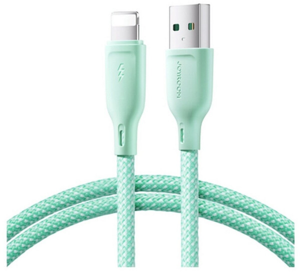 Joyroom Multi-Color Series S-A34 USB-A auf Lightning, 3A, 1m, grün (SA34-AL3)