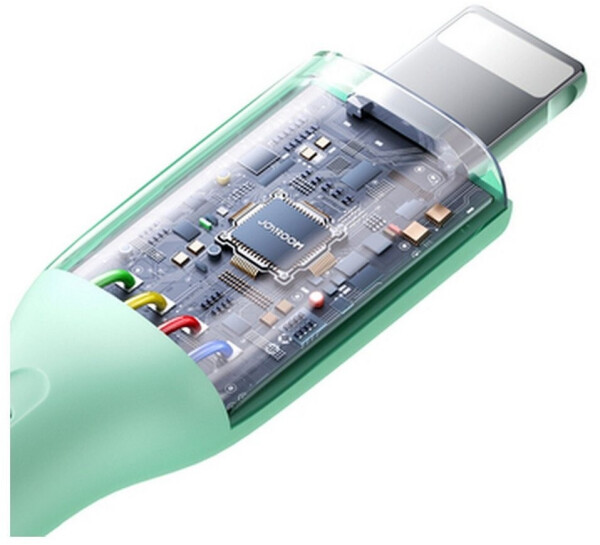 Joyroom Multi-Color Series S-A34 USB-A auf Lightning, 3A, 1m, grün (SA34-AL3), Bild 2