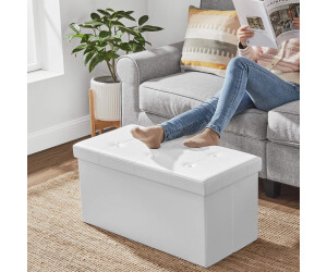 Songmics Faltbarer Sitzhocker mit Stauraum, 89L, 300kg, Kunstleder (LSF106) ab 28,99 € (Oktober 2026)
