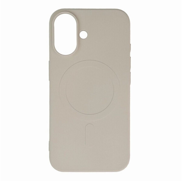 Hurtel Flüssigsilikon-Hülle mit MagSafe für iPhone 16e, beige