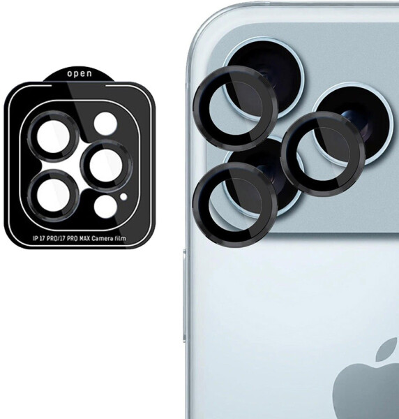 3mk Lens Protection Pro Kameraschutzglas für iPhone 17 Pro / 17 Pro Max, schwarz
