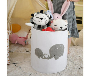 LuxusKollektion Baby-Wäschekorb Elefant 58L, faltbar, grau ab 56,99 € (Oktober 2026)