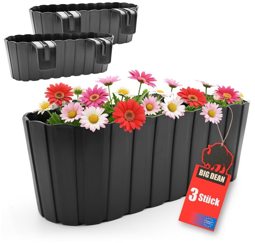 BigDean Blumenkasten für Balkongeländer 3er-Set ab 18,34 € (Oktober 2026)