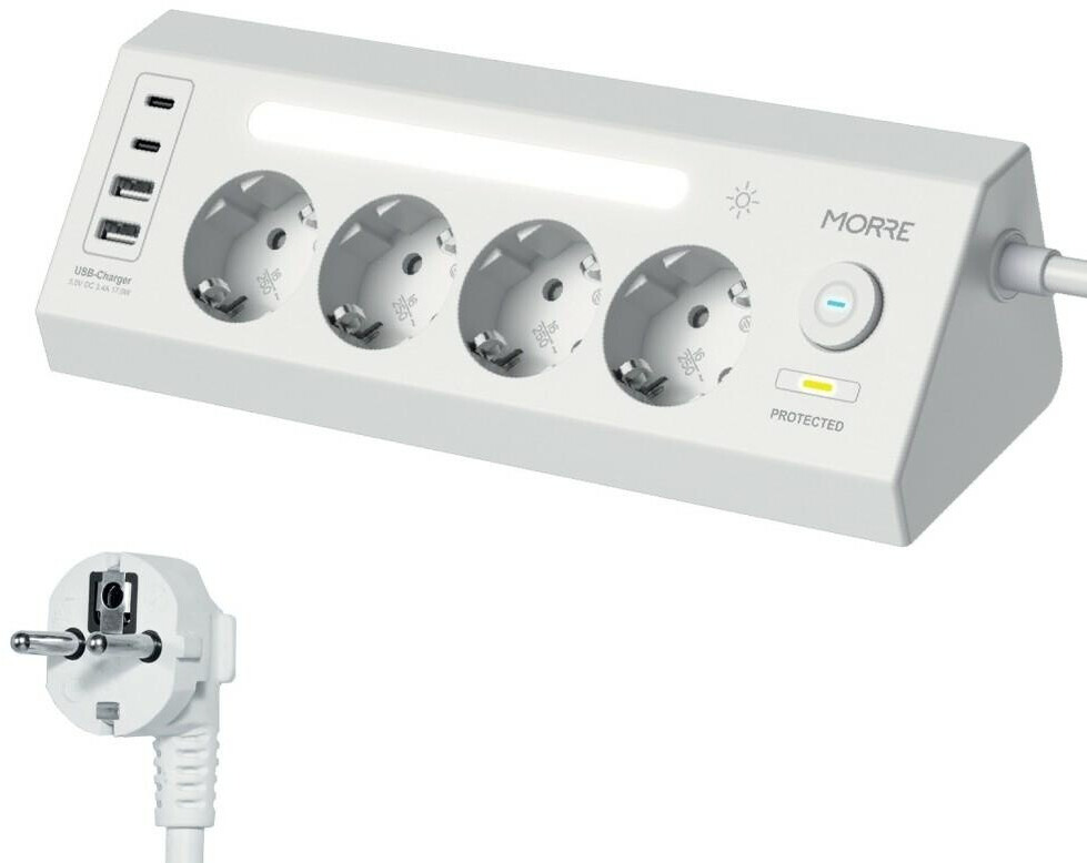 COCO Morre Eck-Steckdosenleiste 4-fach, 2x USB, 2x USB-C (M411) ab 31,42 € (Oktober 2026)