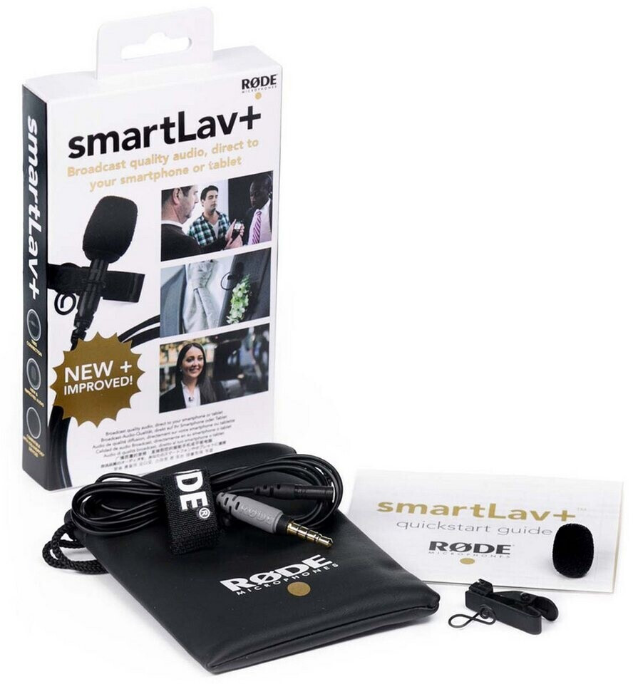 Rode SmartLav+ Lavalier-Mikrofon mit SC3 TRS-TRRS Adapter