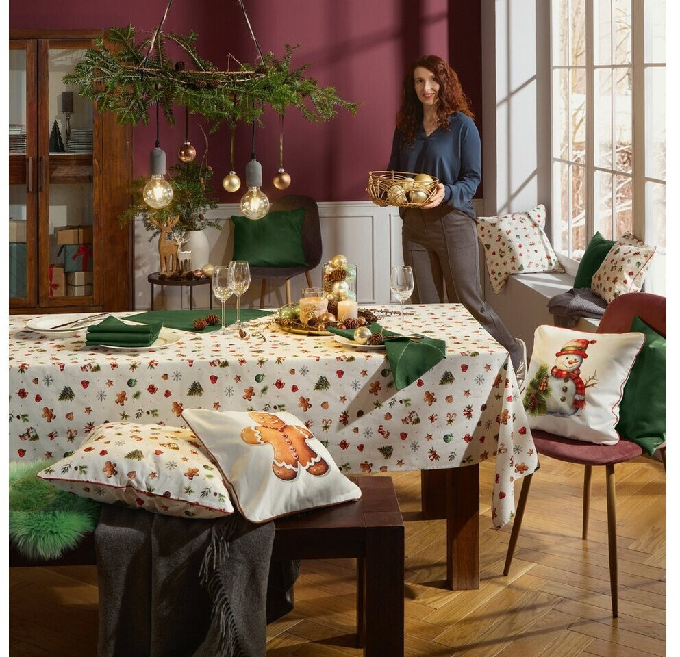 Erwin Müller Tischdecke Noel 140x200 cm creme-bunt ab 34,95 € (Oktober 2026)