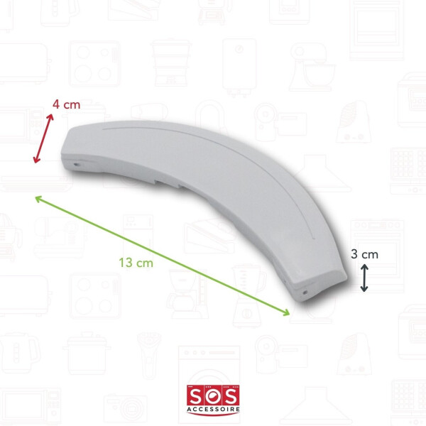 EUROPART Türgriff mit Achsen für Waschmaschine (00266751), Bild 3