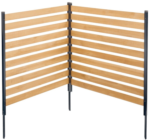 VEVOR Sichtschutzzaun Holz, 2 Paneele, 1100x982mm