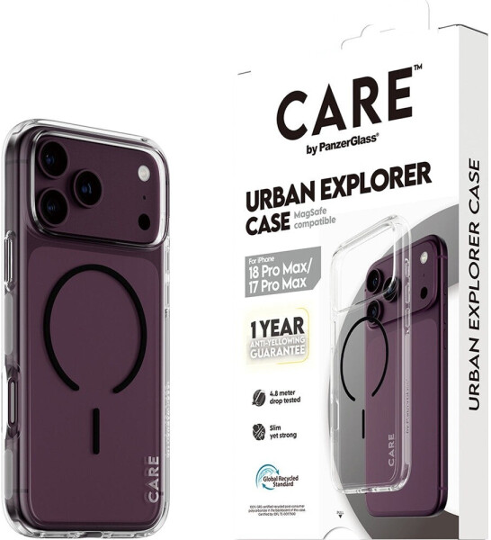 PanzerGlass Urban Explorer Case transparent, schwarz, MagSafe, iPhone 17 Pro Max (CR82267), Bild 2
