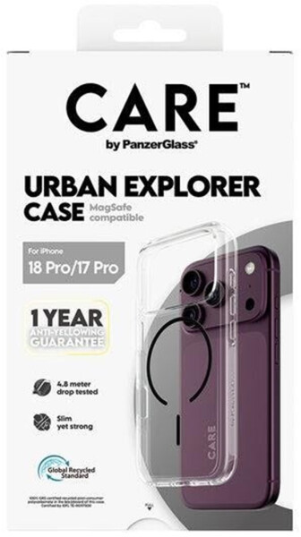 PanzerGlass Urban Explorer Case transparent schwarz MagSafe iPhone 17 Pro (CR04856), Bild 2