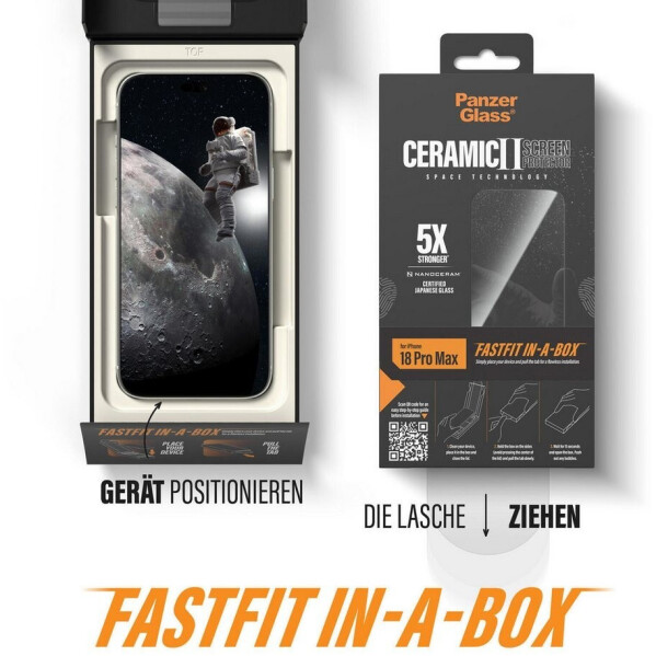 PanzerGlass Ceramic Screen Protector iPhone 17 Pro Max, gehärtetes Glas (PG21607), Bild 4