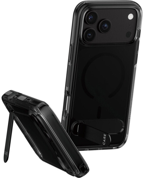 PanzerGlass Kickstand Case smokey schwarz MagSafe iPhone 17 Pro Max (CR82928)