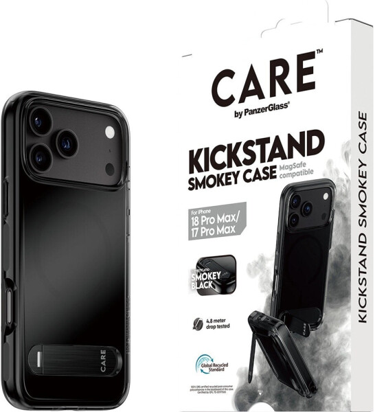 PanzerGlass Kickstand Case smokey schwarz MagSafe iPhone 17 Pro Max (CR82928), Bild 2