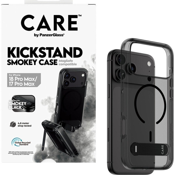 PanzerGlass Kickstand Case smokey schwarz MagSafe iPhone 17 Pro Max (CR82928), Bild 3
