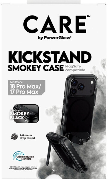PanzerGlass Kickstand Case smokey schwarz MagSafe iPhone 17 Pro Max (CR82928), Bild 6