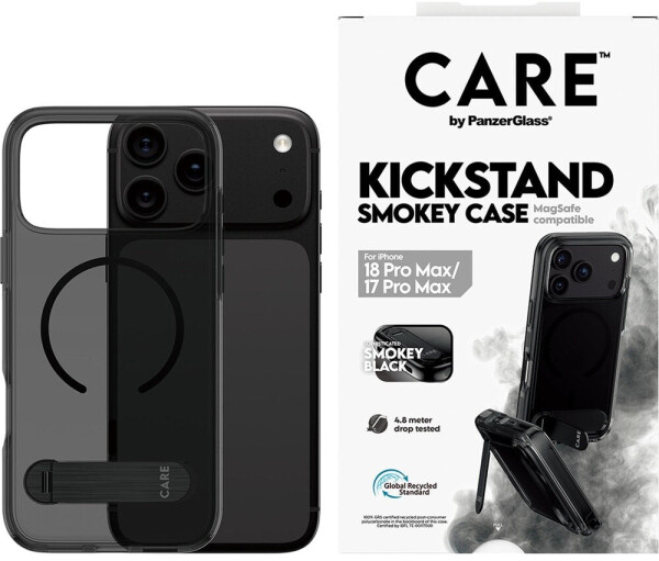 PanzerGlass Kickstand Case smokey schwarz MagSafe iPhone 17 Pro Max (CR82928), Bild 7