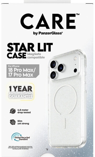 PanzerGlass Star Lit Case MagSafe iPhone 17 Pro Max, transparent (CR44847), Bild 5
