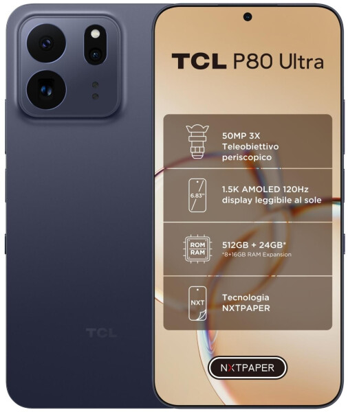 TCL P80 Ultra 512GB Midnight Blue, Bild 8