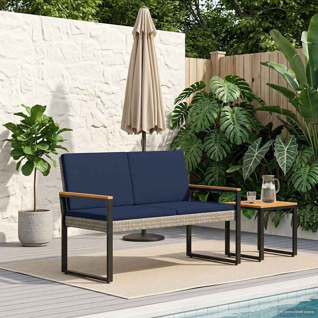 vidaXL Gartenbank 2-Sitzer Poly-Rattan 107x61x80cm (42025340) ab 113,99 € (Oktober 2026)