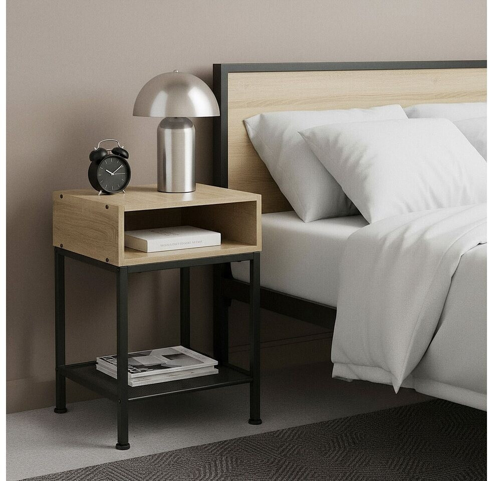 TecTake Nachttisch Harlow, Holz hell, Eiche Sonoma, 40,5x40,5x59cm ab 25,57 € (Oktober 2026)