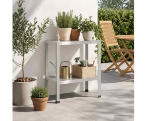vidaXL Pflanztisch 60x40x80cm Edelstahl silber ab 103,99 € (Oktober 2026)