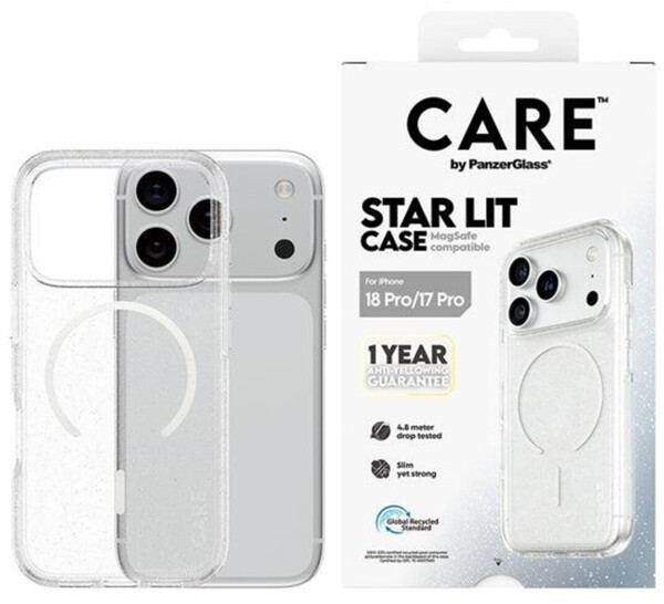 PanzerGlass Star Lit Case MagSafe iPhone 17 Pro, transparent (CR20323)