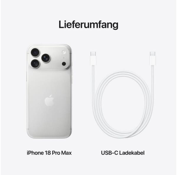 Apple iPhone 18 Pro Max 1TB Silber, Bild 3