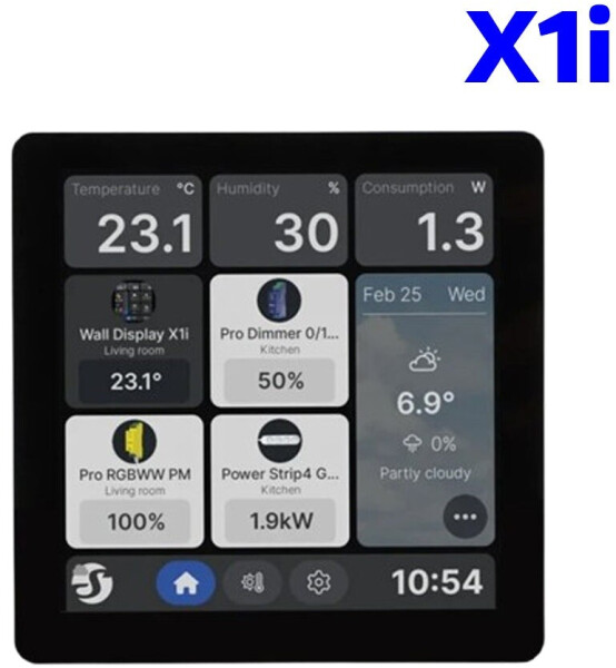 Shelly Wall Display X1i schwarz (SAWD-6A1XX10EU0-B)