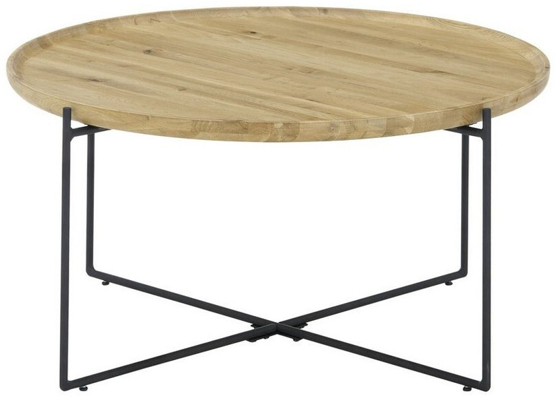 MCA Furniture Treviso Couchtisch rund, Eichenholz massiv, 80x40cm ab 195,21 € (Oktober 2026)