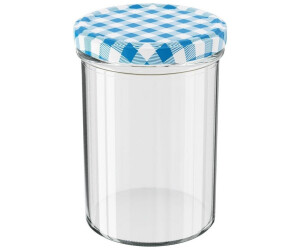 Wellgro Einmachgläser mit Schraubdeckel, 435ml, blau kariert, To 82 ab 39,95 € (Oktober 2026)