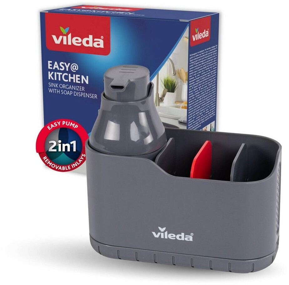 Vileda Spülbecken Organizer mit Spülmittelspender, Kunststoff, grau (pos-37065) ab 11,49 € (Oktober 2026)