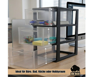 BigDean Große Schubladenbox A4 Schubladenschrank Schreibtisch Organizer Transparent ab 29,09 € (Oktober 2026)