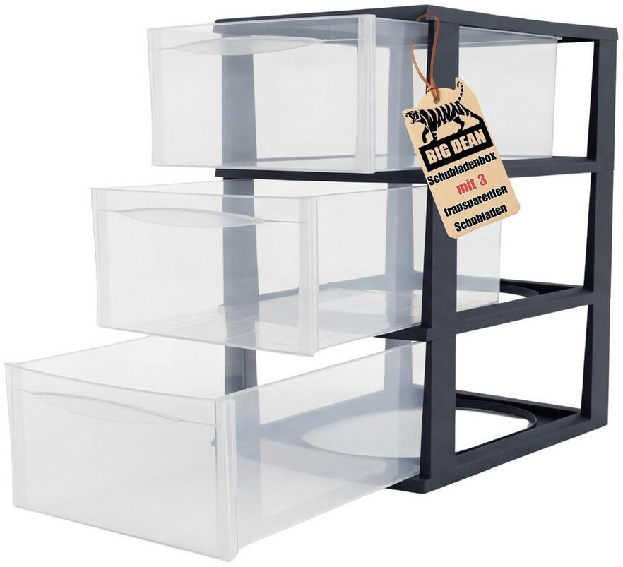 BigDean Große Schubladenbox A4 Schubladenschrank Schreibtisch Organizer Transparent ab 27,99 € (Oktober 2026)