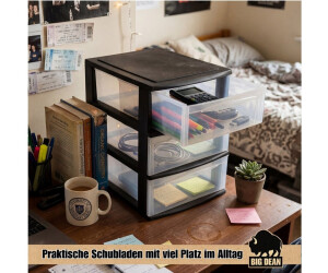 BigDean Große Schubladenbox A4 Schubladenschrank Schreibtisch Organizer Transparent ab € 27,99
