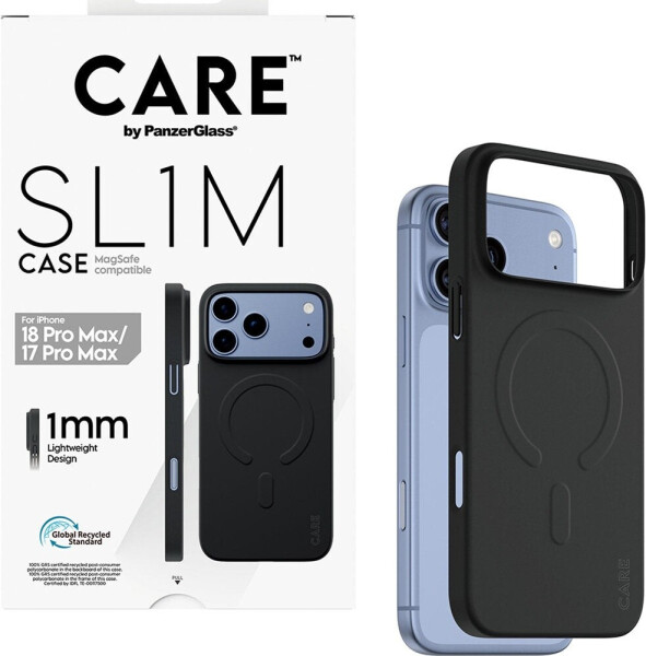 PanzerGlass SL1M Case schwarz, MagSafe, iPhone 17 Pro Max, transparent (CR11275), Bild 3