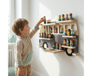 Relaxdays Toniebox-Regal magnetisch, Bus, Holz, 27x54x15cm ab 35,51 € (Oktober 2026)