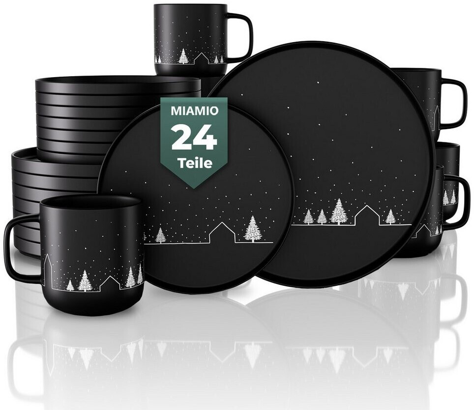 MiaMio Vinter Kaffeeservice 24-tlg. Schwarz ab 139,99 € (Oktober 2026)