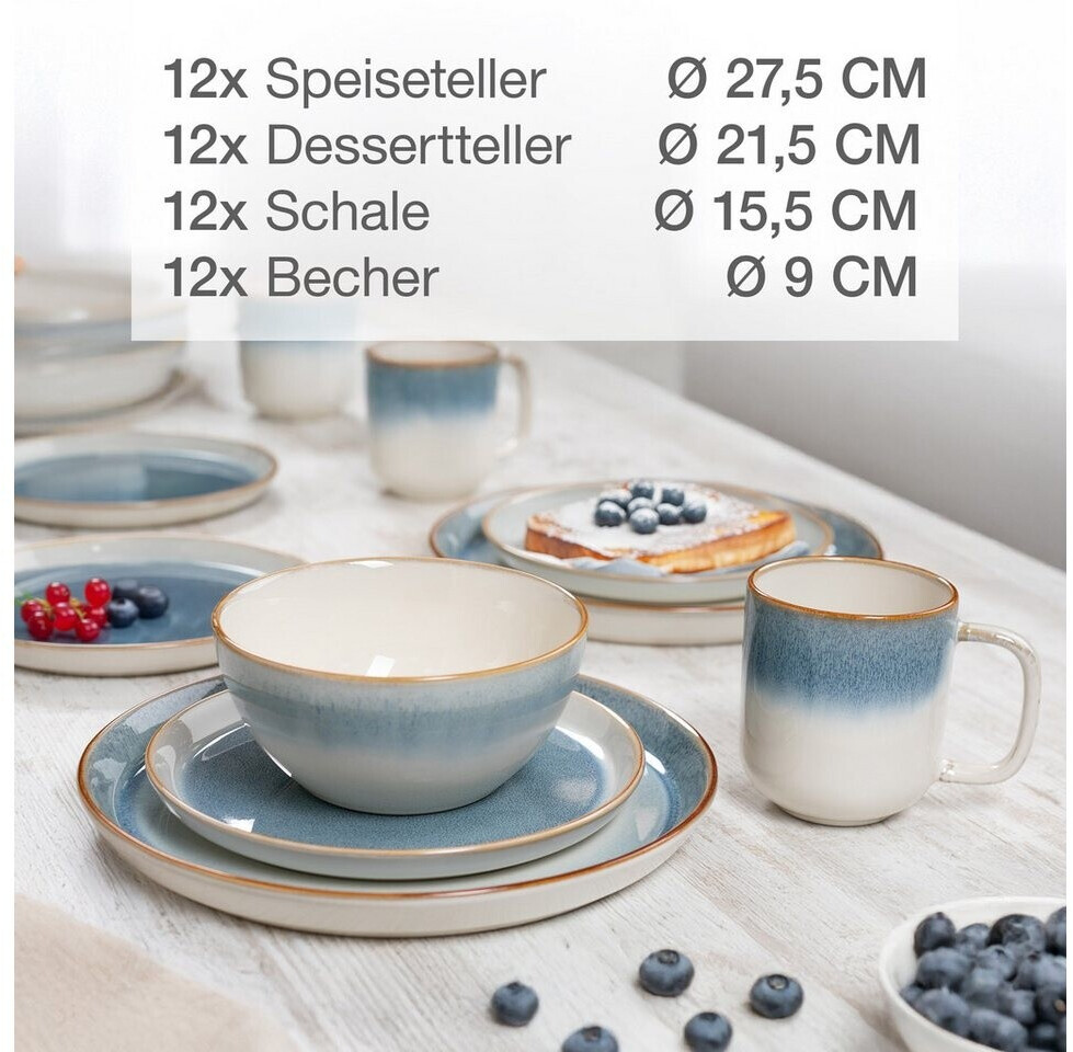 Moritz & Moritz Tarento Kombiservice 48-tlg. 12 Personen Blau ab 179,99 € (Oktober 2026)