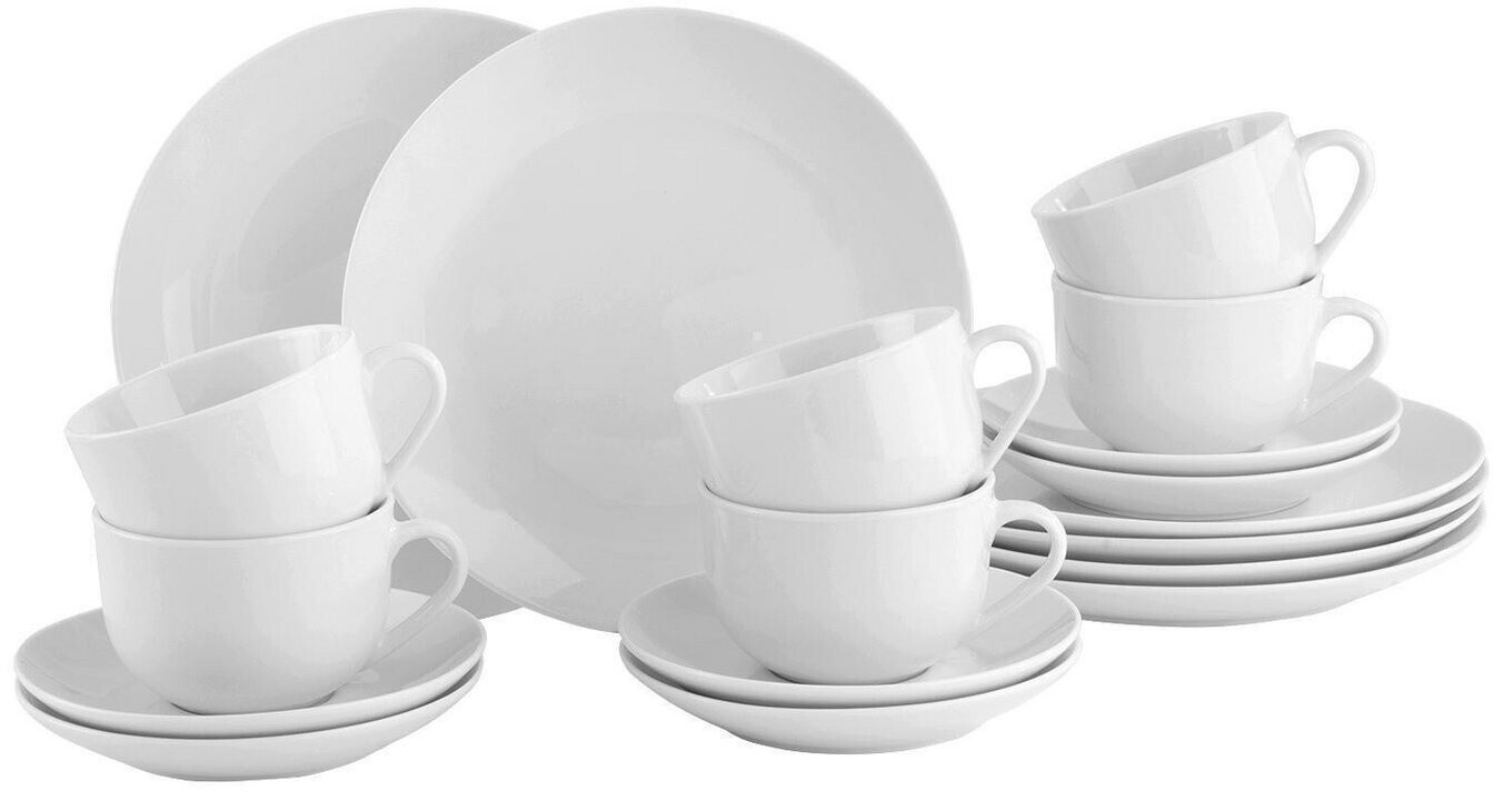 Home4You Kaffeeservice 36-tlg. 12 Personen Weiß Porzellan ab 61,40 € (Oktober 2026)