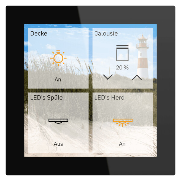 MDT Glas Touch Smart 4 schwarz (GTS-04TS.01S), Bild 2
