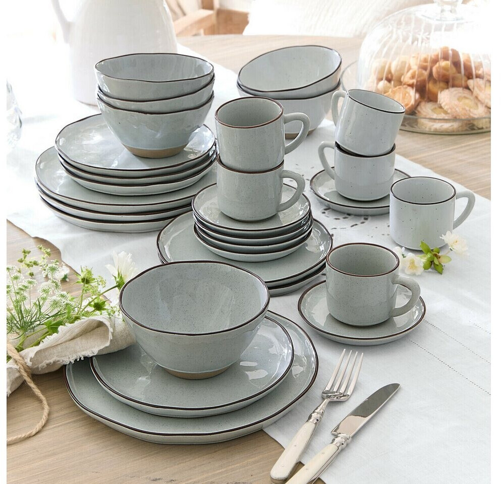 Loberon Biarré Geschirr-Set 30-teilig, grau (1687541) ab 148,00 € (Oktober 2026)