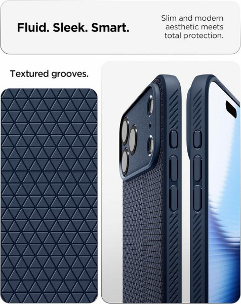 Spigen Liquid Air Case iPhone 18 Pro Max/17 Pro Max Navy Blue, Bild 2