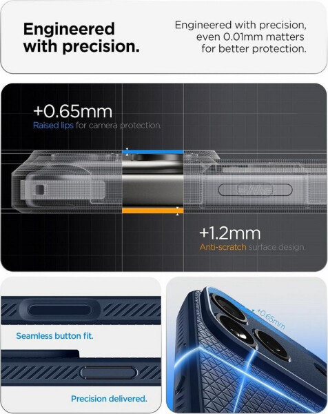 Spigen Liquid Air Case iPhone 18 Pro Max/17 Pro Max Navy Blue, Bild 4