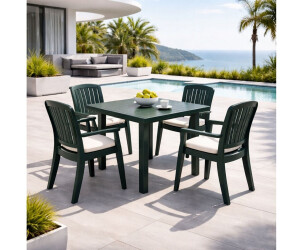 Mojawo Fiocco Gartentisch Kunststoff, grün, 80x75x72cm ab 44,99 € (Oktober 2026)