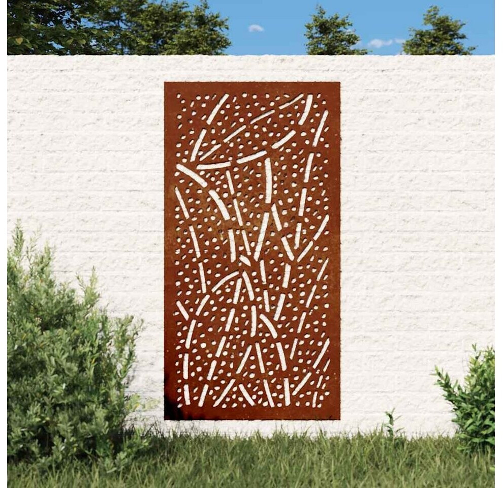 vidaXL Garten-Wanddekoration Blattdesign, Cortenstahl, 105x55cm ab 30,90 € (Oktober 2026)