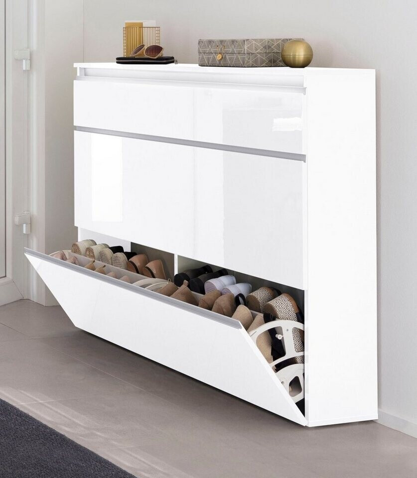 Amazing Home Design Magic Schuhschrank 120cm weiß hochglanz, Melamin, 3 Klappen (Magic Bata L) ab 269,27 € (Oktober 2026)