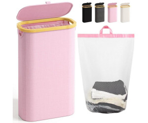 LuxusKollektion Schmaler Wäschekorb mit Deckel, faltbar, herausnehmbarer Innenbeutel, rosa, 75L ab 57,99 € (Oktober 2026)