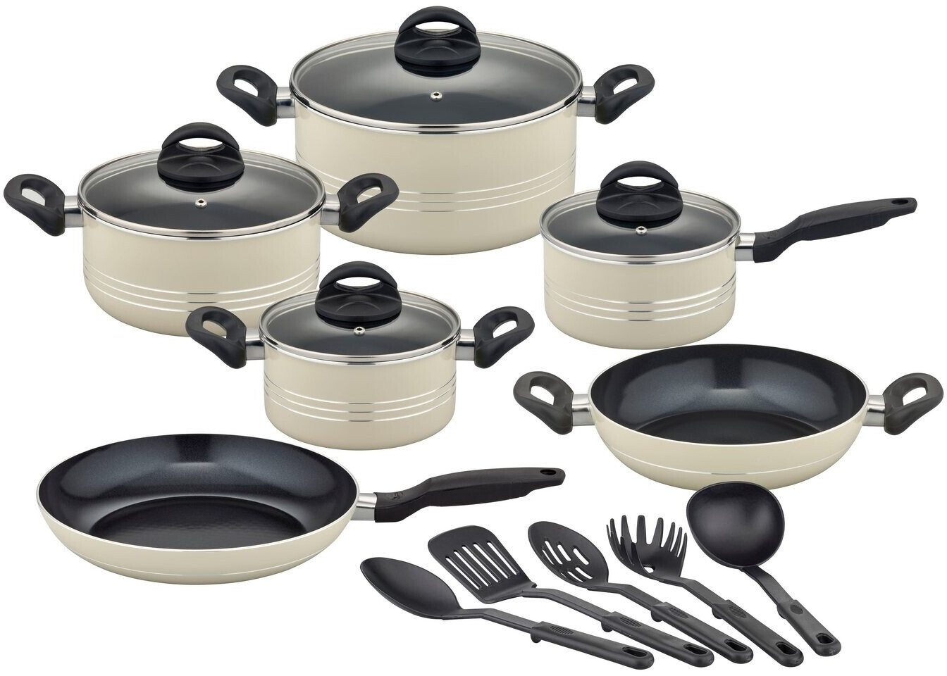 GSW Milano Topfset 24 cm/16 cm/28 cm Aluminium Beige ab 78,99 € (Oktober 2026)